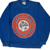 Vintage Made In USa University Of Florida Nutmeg College Sweatshirt - Large Blue Cotton