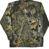 Vintage Mossy Oak Camo Long Sleeve T-Shirt - Large Camo Cotton