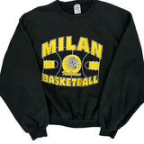 Milan Basketball Jerzees Sweatshirt - XL Black Cotton Blend