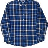 Tommy Hilfiger Checked Shirt - XL Blue Cotton