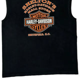 Shelton'S Harley-Davidson Mall Store Harley Davidson Graphic Vest - Large Black Cotton