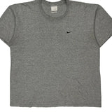 Vintage Nike T-Shirt - Large Grey Cotton