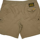 Adventure Wear Camel Cargo Cargo Shorts - 36W 6L Khaki Cotton