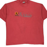 Kansas Cal Cru Single Stitch T-Shirt - XL Red Cotton