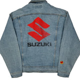 Suzuki Lee Graphic Denim Jacket - XL Light Wash Denim