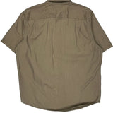 Wrangler Short Sleeve Shirt - Large Khaki Cotton