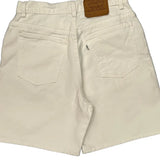 Levis Denim Shorts - 29W 10L White Cotton