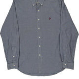 Ralph Lauren Checked Shirt - Large Blue Cotton