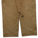 Carhartt Double Knee Carpenter Trousers - 38W 32L Brown Cotton