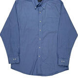 Stretch Non Iron Ralph Lauren Slim Fit Shirt - XL Blue Cotton
