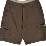 Wrangler Cargo Shorts - 35W 10L Brown Cotton