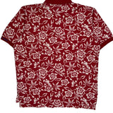 Polo Sport Floral Polo Shirt - Large Red Cotton