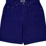 Made In USa Guess Denim Shorts - 32W UK 12 Purple Cotton