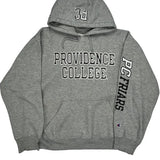 Vintage Pc Friars Champion College Hoodie - Large Grey Acrylic Blend