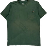 Dickies T-Shirt - Large Green Cotton