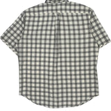Ralph Lauren Checked Short Sleeve Shirt - Large Grey Cotton