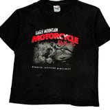 Eagle Mountain Motorcycle Rally '95 Hanes Single Stitch T-Shirt - Large Black Cotton