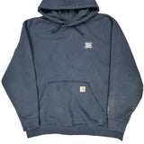 Rain Defender Carhartt Hoodie - 2XL Blue Cotton