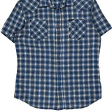 Diesel Checked Short Sleeve Shirt - Large White Cotton