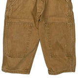 Age 2 Carhartt Double Knee Overalls - 2XS Brown Cotton