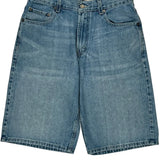 569 Loose Fit Levis Denim Shorts - 30W 11L Light Wash Cotton