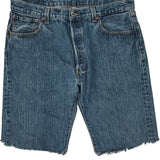 Levis Denim Shorts - 32W 10L Blue Denim
