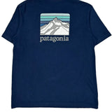 Responsibili-Tee Patagonia T-Shirt - Large Blue Cotton