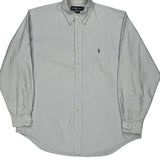Ralph Lauren Striped Shirt - XL Gray Cotton