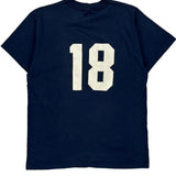 18 Unbranded Single Stitch T-Shirt - Large Navy Cotton