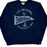 Disneyland Disney Sweatshirt - Medium Navy Cotton Blend