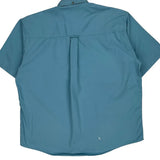 Gant Short Sleeve Shirt - Large Blue Cotton