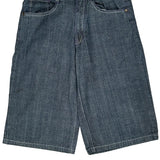 Corked Denim Shorts - 32W 15L Blue Cotton