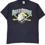 Bald Eagle Anvil Single Stitch T-Shirt - XL Navy Cotton