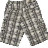 Alvin Josef Checked Cargo Shorts - 28W UK 10 Grey Cotton