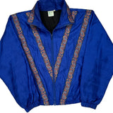 Made In Usa Lily'S Of Bevery Hills Shell Jacket - Small Blue Nylon
