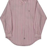 Ralph Lauren Striped Shirt - Large Pink Cotton