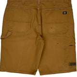 Dickies Carpenter Shorts - 38W 11L Brown Cotton Blend