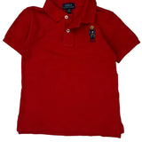 Age 4 Polo By Ralph Lauren Polo Shirt - 2XS Red Cotton