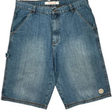 Timberland Cargo Denim Shorts - 34W 12L Blue Denim