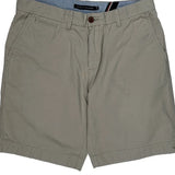 Tommy Hilfiger Chino Shorts - 33W 10L Gray Cotton