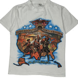 Patriotic Anvil Graphic T-Shirt - Medium White Cotton