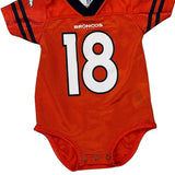 Age 3-6 Months Broncos Nfl Football Bodysuit - 4XS Orange Polyester