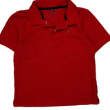 Age 6-7 Tommy Hilfiger Polo Shirt - Small Red Cotton