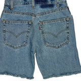 Levis Denim Shorts - 26W UK 6 Blue Denim