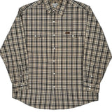 Carhartt Checked Shirt - Large Beige Cotton