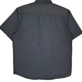 Quiksilver Short Sleeve Shirt - Large Grey Cotton