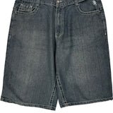 Lions Crest Denim Shorts - 36W 12L Grey Cotton Blend