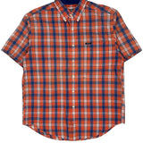 Chaps Ralph Lauren Checked Short Sleeve Shirt - Large Multicoloured Cotton Blend
