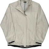 Nike Windbreaker - Large Cream Polyester