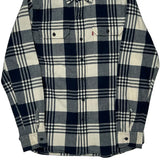 Levis Checked Flannel Shirt - Medium Black & White Cotton